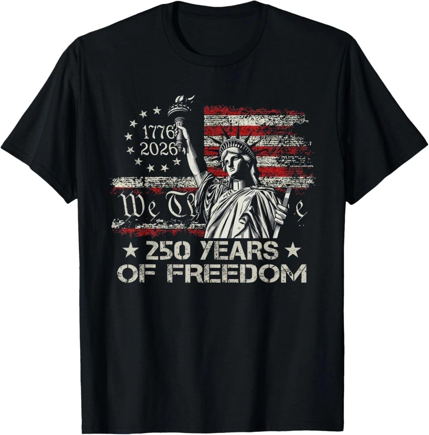 HOT! Funny 4th of July 250th Birthday 1776–2026 T-Shirt XXL