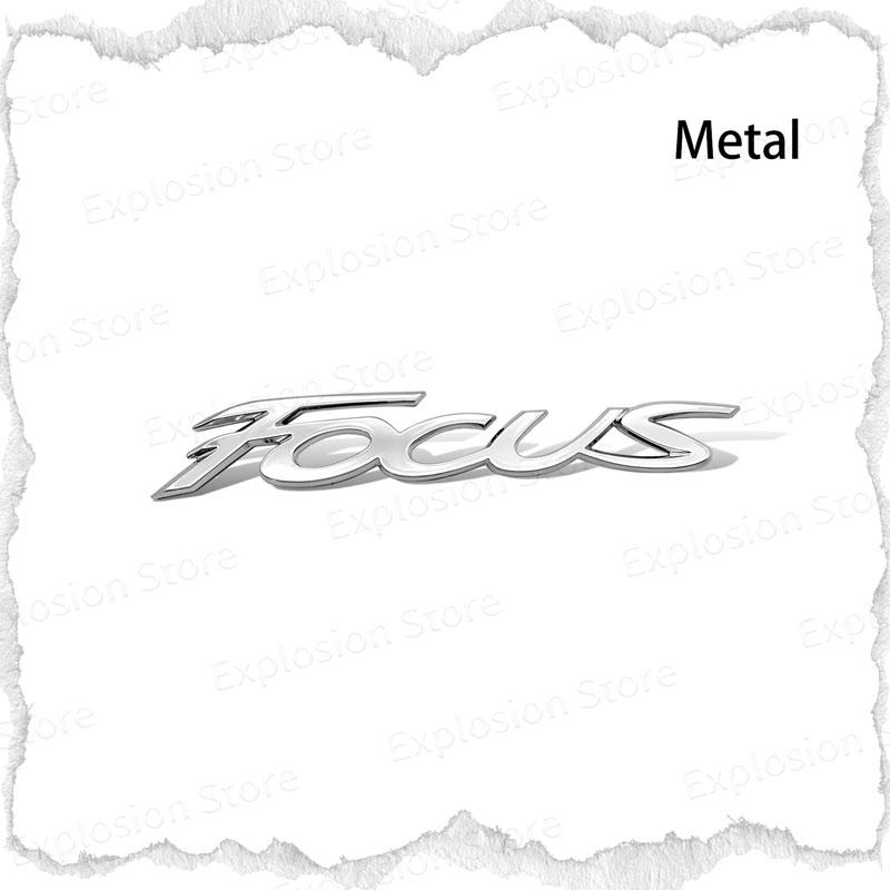 Car Decor 3D ABS/Metal Car Letter Rear Bumper Trunk Decals Emblem Sticker For Ford Focus Logo MK1 MK2 MK3 MK4 Fiesta Ranger