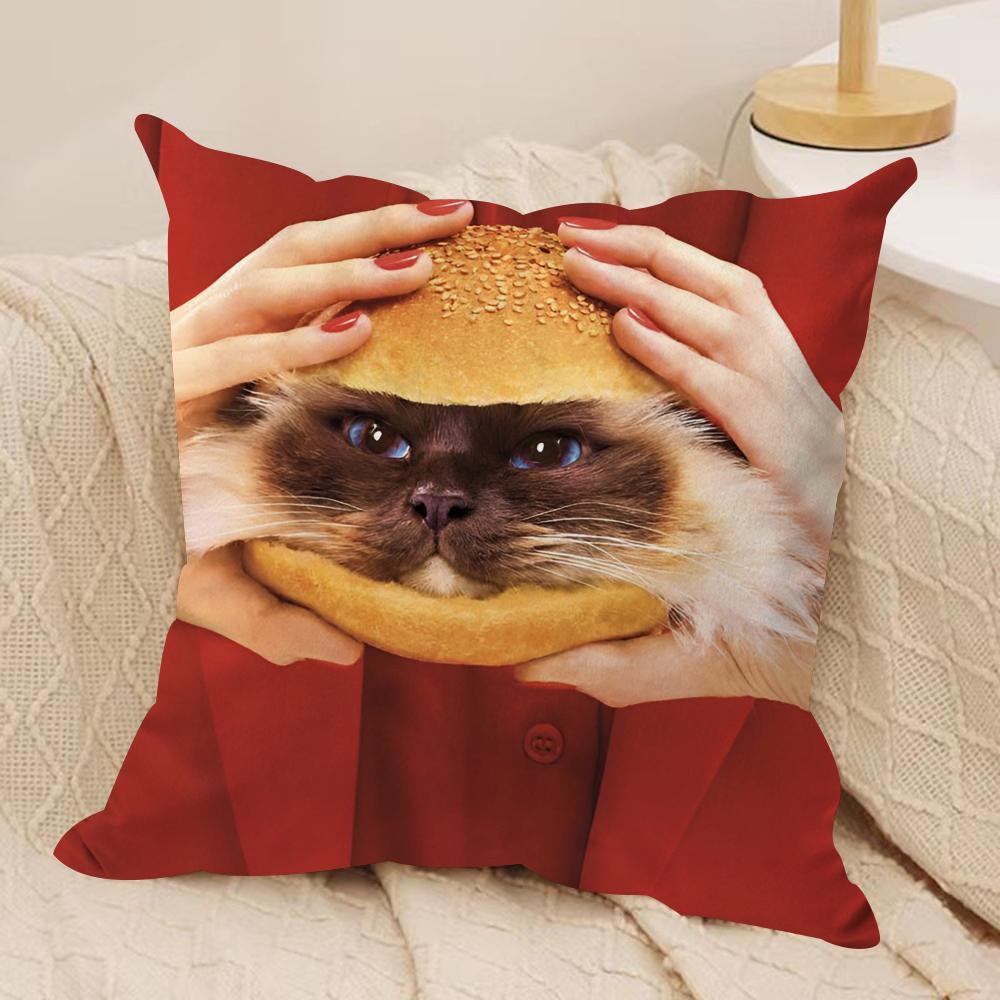 Fashion T-Toiletpaper Cushion Cover Soft Plush Fabric Double-Sided Printed Sofa Cushion Cover for All Seasons Home Decor Gift