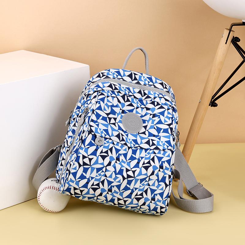 Printed Backpack Large Capacity Nylon Travel Bag Women's Backpack