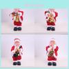 Presente de Natal Papai Noel Elétrico Guitarra Ornamento Musical Com Saxofone e Bateria Para Decoração de Feriado