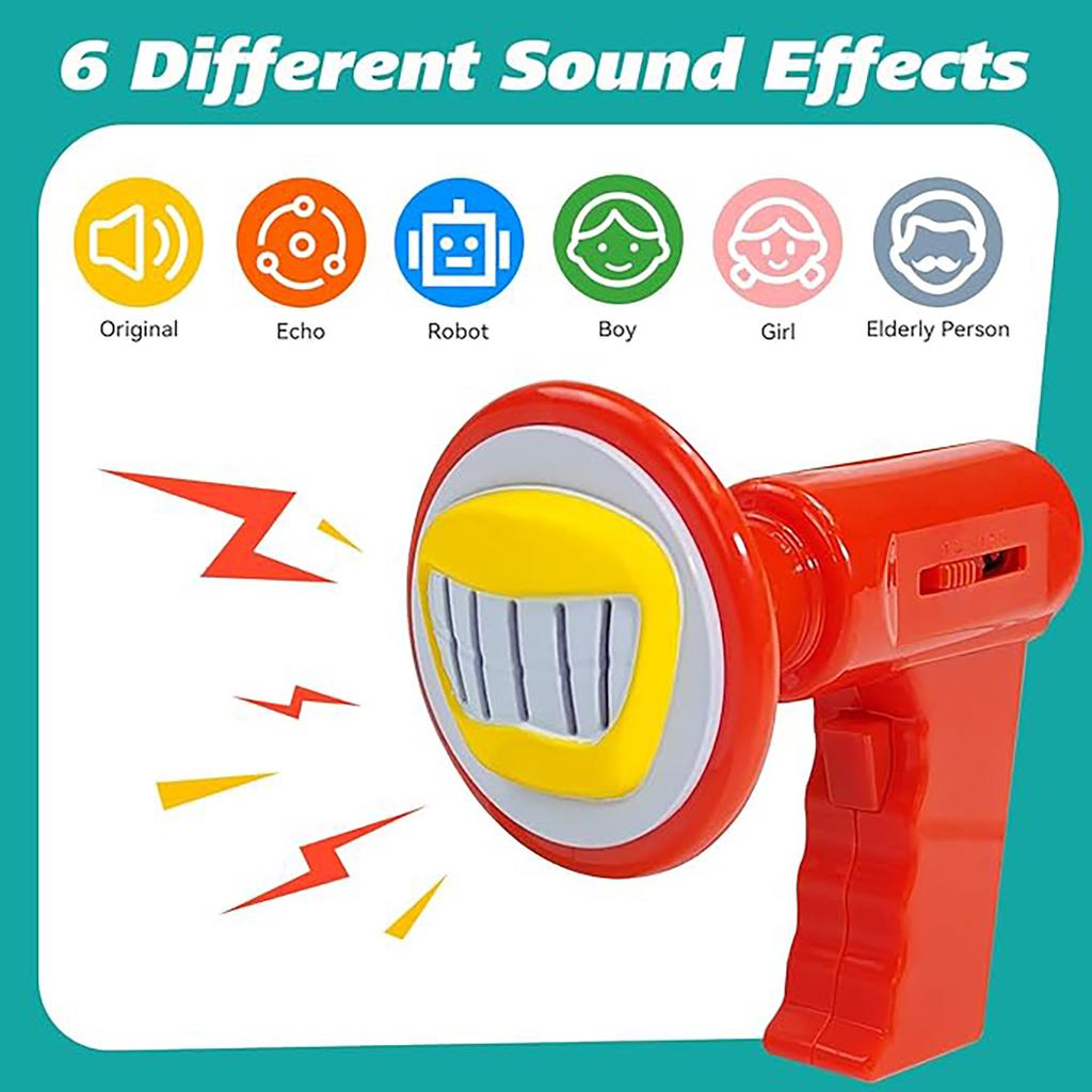 Voice Changer, Small Speaker, Handheld Funny Shouting Device, Prank, Creative Microphone, Big Mouth, Novelty Toy