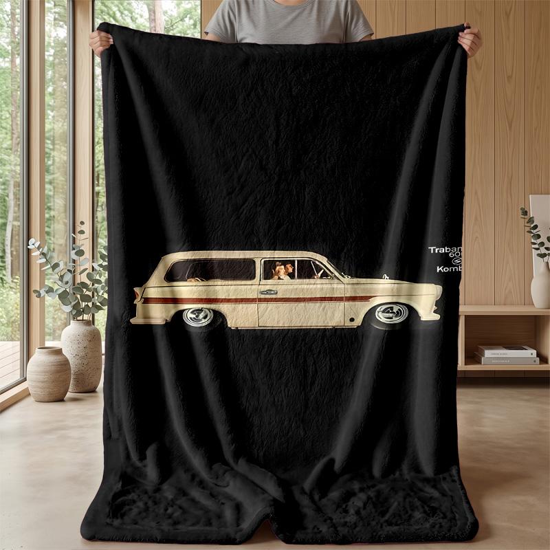 trabant Theme blanket Soft Flannel Blanket Plush Throw Blanket Cozy Sofa Bed Blanket for Home Decor