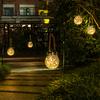 Solar Lantern Lights Waterproof Flickering Flame Garden Light Decorative Solar Hanging Lantern with 2 Modes for Yard Patio Decor