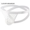 BDSM G-String T-Back Jockstrap Men Fashion Transparent Panties Sexy Fishnet Hip-Baring Thong Low Rise Mesh See-Through LingerieGood product