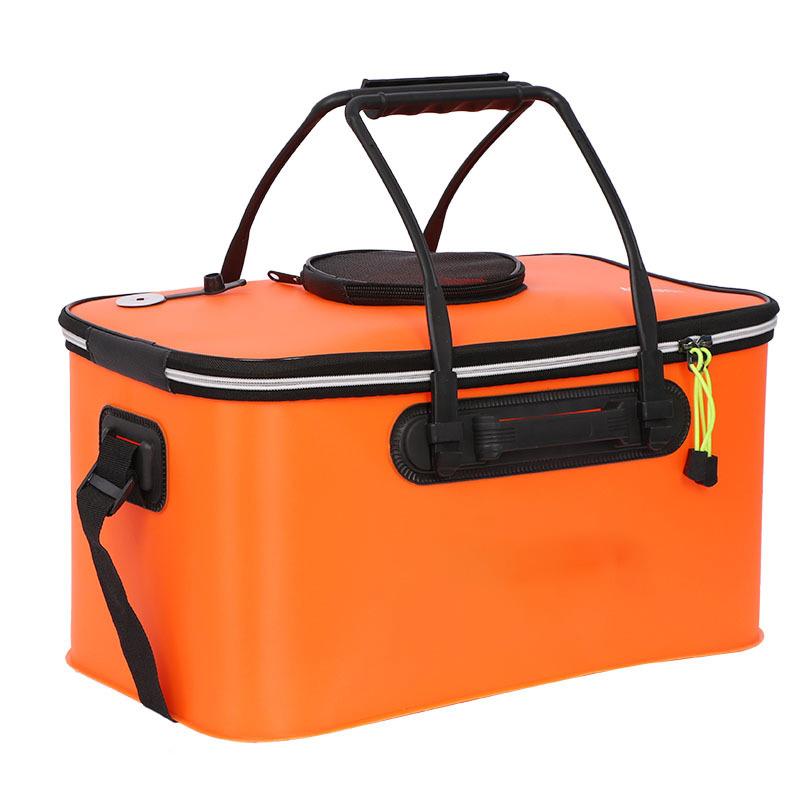 Tragbare Eva Angeltasche Faltbarer Angelaus Eimer Atmungsaktive Lebendfischbox Camping Wasserbehälter Waschbecken Tackle Aufbewahrungstasche