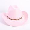 New Color Western Cowboy Hat Men's and Women's Commuting Versatile Simple Wind Wide Brim Top Hat Sun Hat
