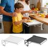 Cabinet Door Foldable Countertop Storage Rack Space-Saving Kitchen Shelf With Towel Rack Countertop Cabinet Extension  Storage
