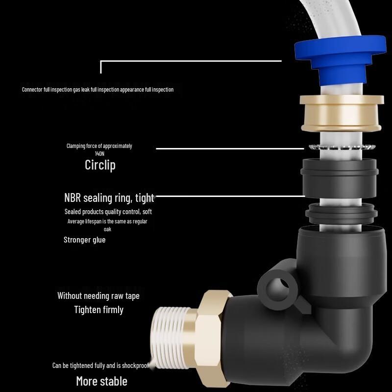BLCH Straight Pneumatic Quick Connector