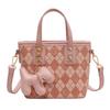 Style Small Pu Water Bucket Handbag With Stitch Detailing For Work And Casual