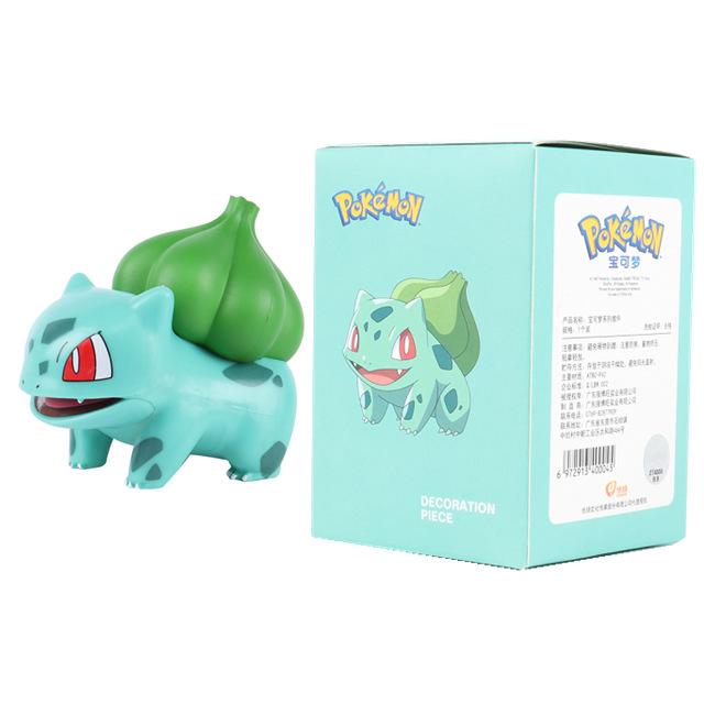 Original Cute Pokemon Model Toy Pikachu Charmander Bulbasaur Eevee Snorlax Action Figure Desktop Ornament