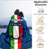 Custom Name Italian Football Crest Blanket Lightweight Ideal Bedding Blanket Perfect for Travel, Camping, Living Rooms, Sofas, Christmas gift