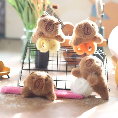 Cute Cute Kapibala Pants Pants Ring Pendant Plush Toy Doll Capybara Bag Hanging Ornament Doll Doll