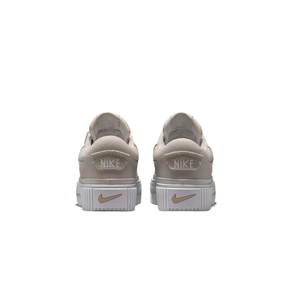 Nike Court Legacy Lift Light Orewood Brown Women Sneakers Cream Phantom White DM7590-111