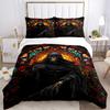 3pcs Reaper Pattern Duvet Cover Set - Machine Washable, Includes 1 Cover and 2 Pillowcases, No Core Included yy251013009