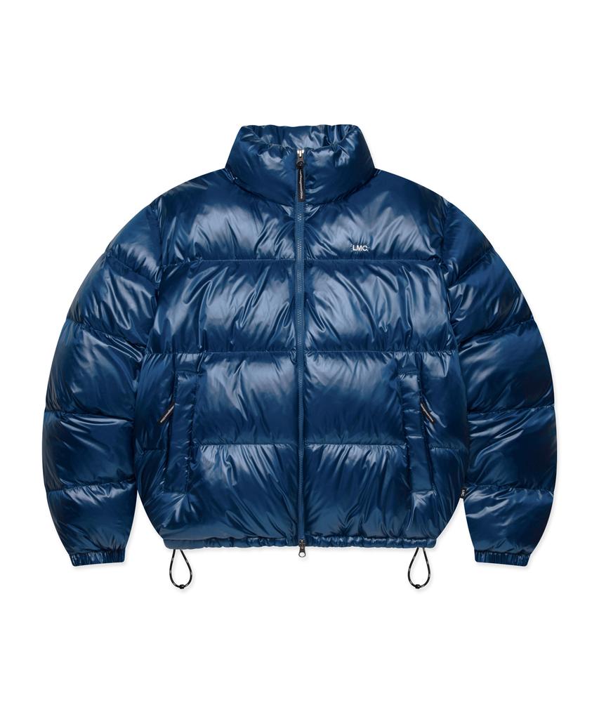 Lmc Og Glossy Puffer Duck Down Parka Blue
