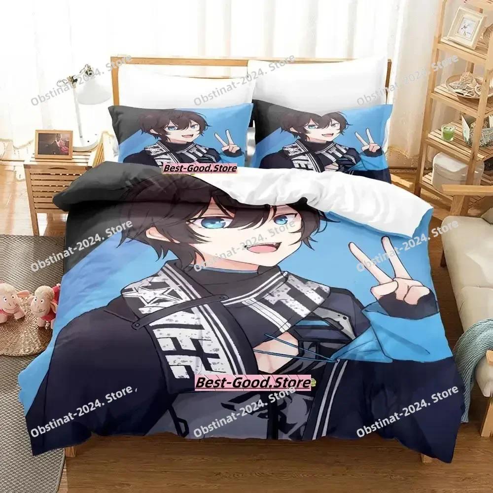 VTuber Axia Krone Bedding Set Single Twin Full Queen King Size Bed Set Adult Kid Bedroom Duvetcover Sets Anime Parure De Lit Bed