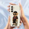 For Samsung Galaxy A36 5G Case Cool Bear Pattern Printing Straight Edge TPU Phone Back Cover