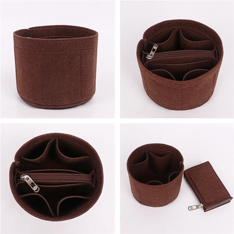 1Pc Soft Felt Cloth Insert Bag Women's Organizer Handbag Felt Travel Bag Insert Liner Purse Organiser Pouch NEW