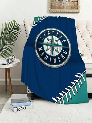 S-Seattle M-Mariners Beisbolo Antklodė Antklodė Sofai Sofa Kelionei Namams Žygiams Piknikui Lovai Patalynė Flanelinė Antklodė Gimtadienio Dovana