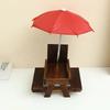 Small Pet Feeding Station Squirrels Feeder Outdoor Decorative Table Feeder With Protective Umbrella for Small Animal