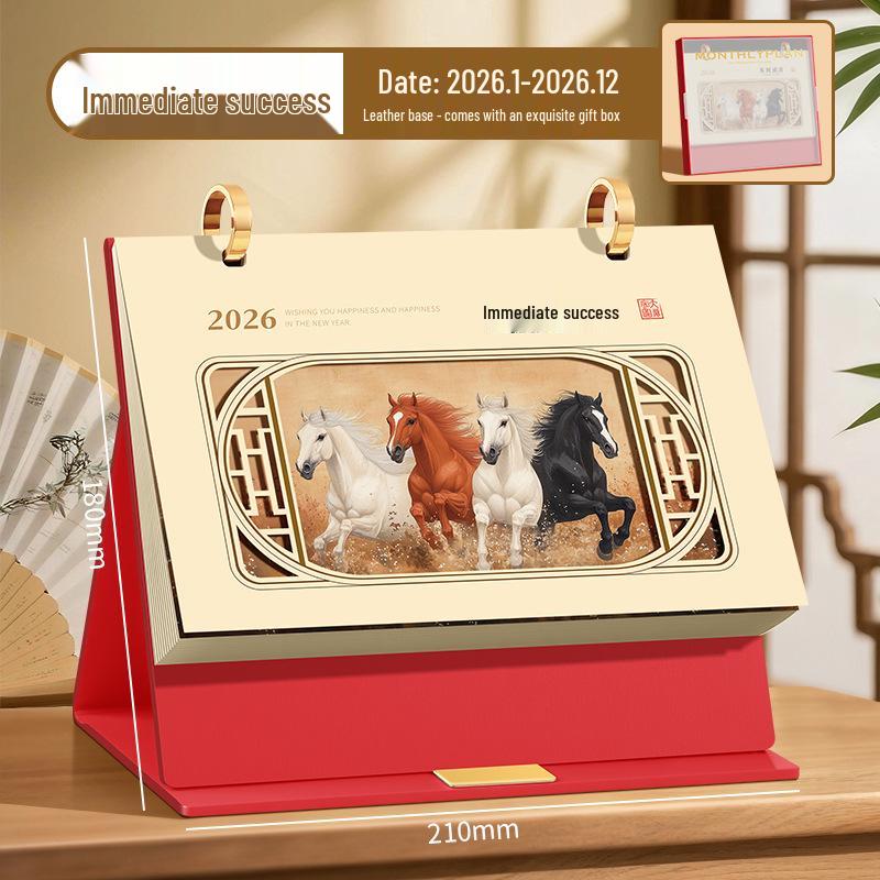 

2026 Кастомный календарь-мемо в китайском стиле с отрывными листами: Издание для предприятий, вдохновленное древностью 2026