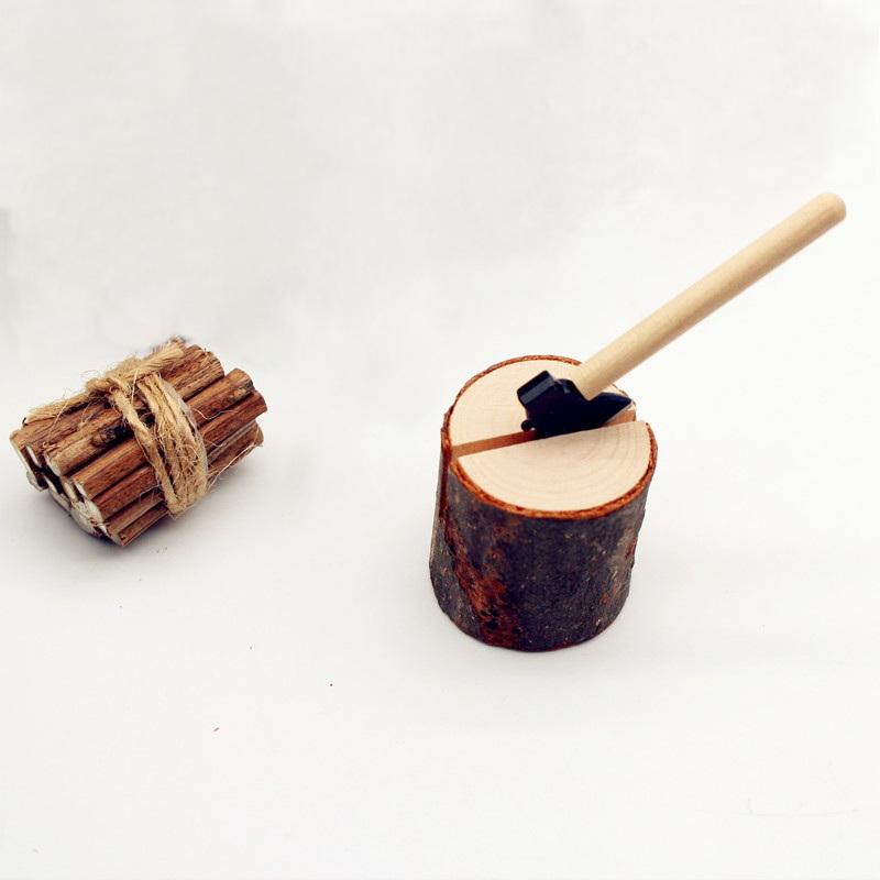 1/3 Stück Neue Mode 1:12 Puppenhaus Simulation Miniatur Feld Hühnernest Axt Holzhacken Landleben Toilette Dekoration