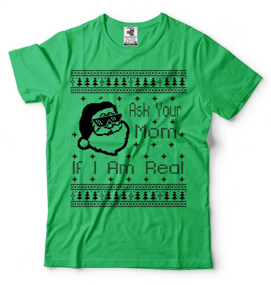 Santa Mens Shirt Santa Clause Christmas Tee Shirt Santa Believer Mens Funny Tee XL