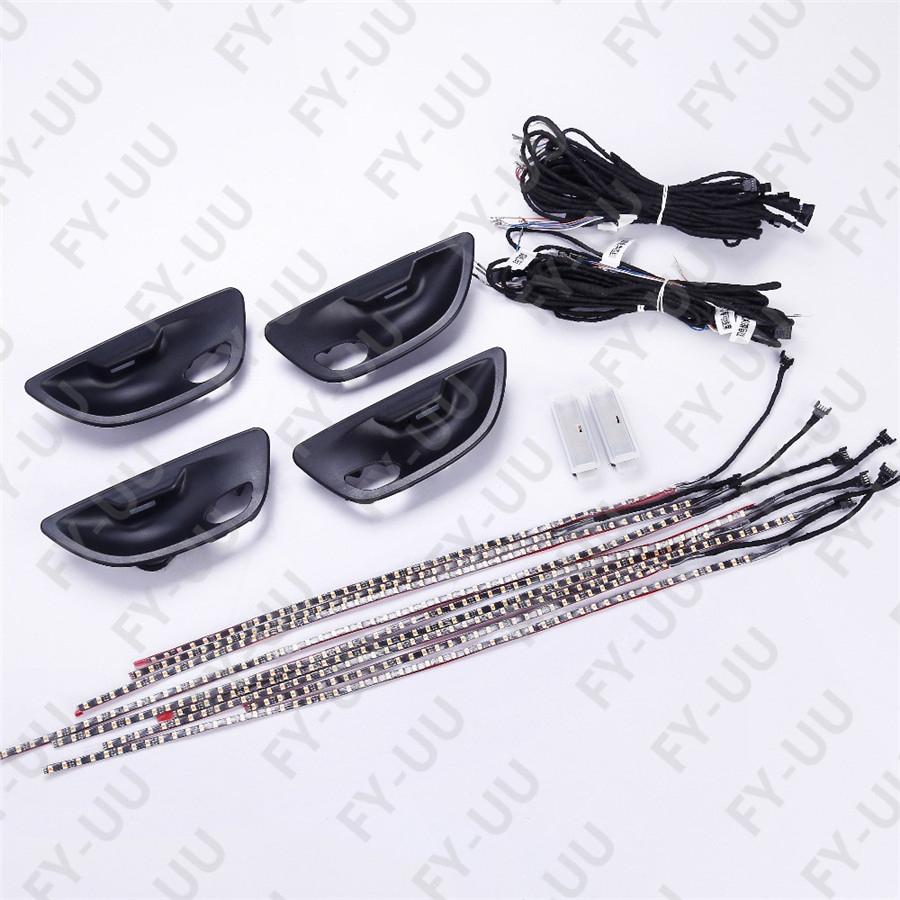 3-Color Car SUV Interior Decorative LED Ambient Door Light Strips For BMW F10/11