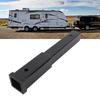 12 Inch Trailer Hitch Receiver Extender Black 5000 Lbs Towing Reliable Hitch Extension For 2 Inch Receiver Tube Tow Bar Shank