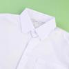 Kids' Long-Sleeve White Shirt with Pocket for Boys - Perfect for School Uniforms in Spring and Autumn
