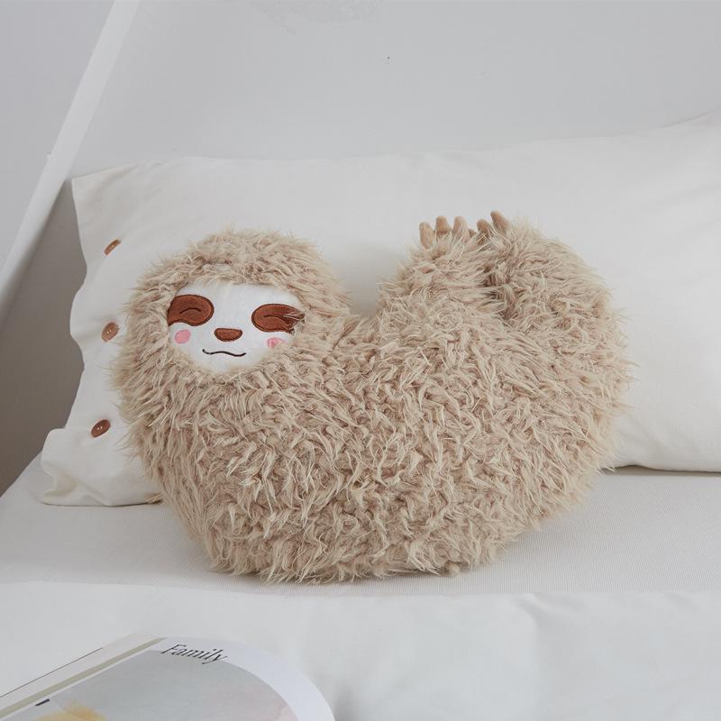 Simulation Animal Sloth Pillow Plush Toy Creative Children Doll Cute Expression Lazy Sofa Bedroom