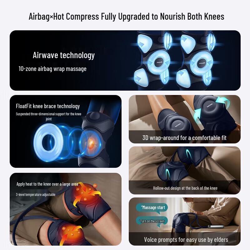 Philips 5201L Heated Kneading Knee Massager