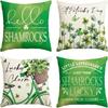 New Spring Fresh and Beautiful Linen Pillowcase Sofa Bedside Plant Flower Pillow Cushion Cover