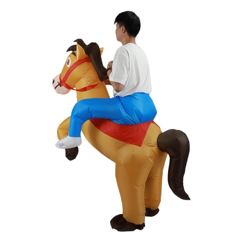 Disfraz Inflable de Caballo Divertido para Festivales y Actuaciones