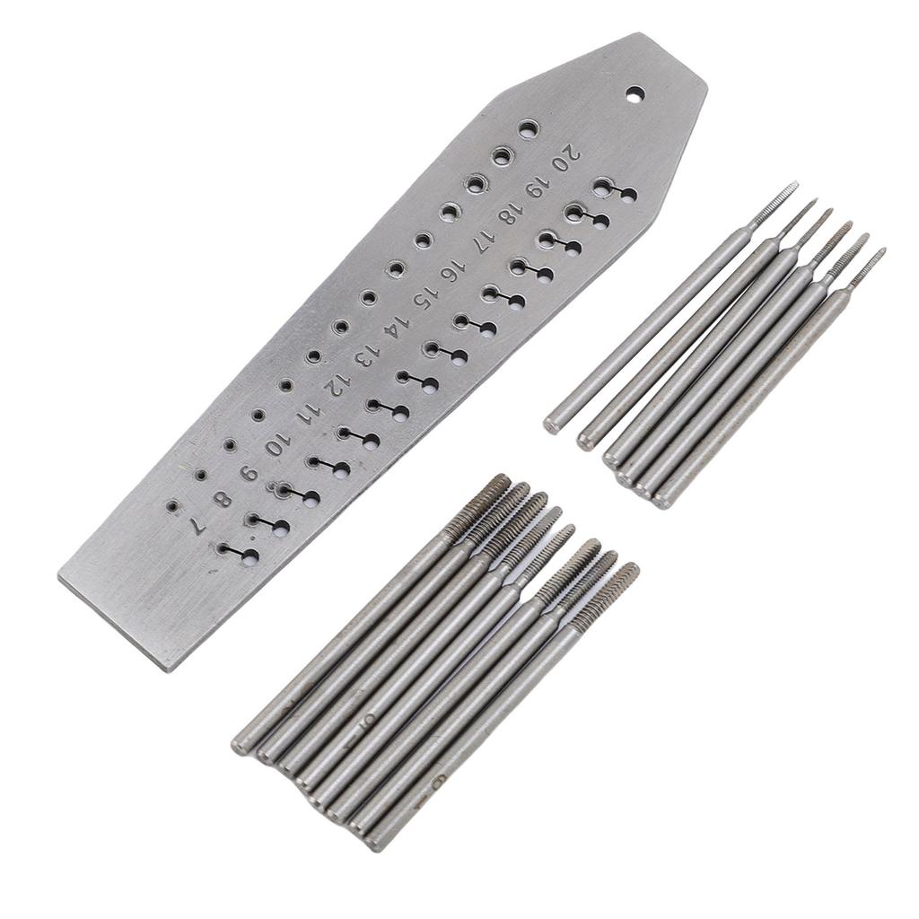 36 Hole Watchmakers Tap and Die Set Stainless Steel Watch Micro Tap and Die Set for Jewellers