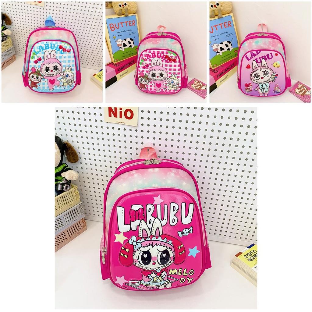 Labubu Children's Backpack In Cute Heart Bunny Design Spacious And Stylish For Kids