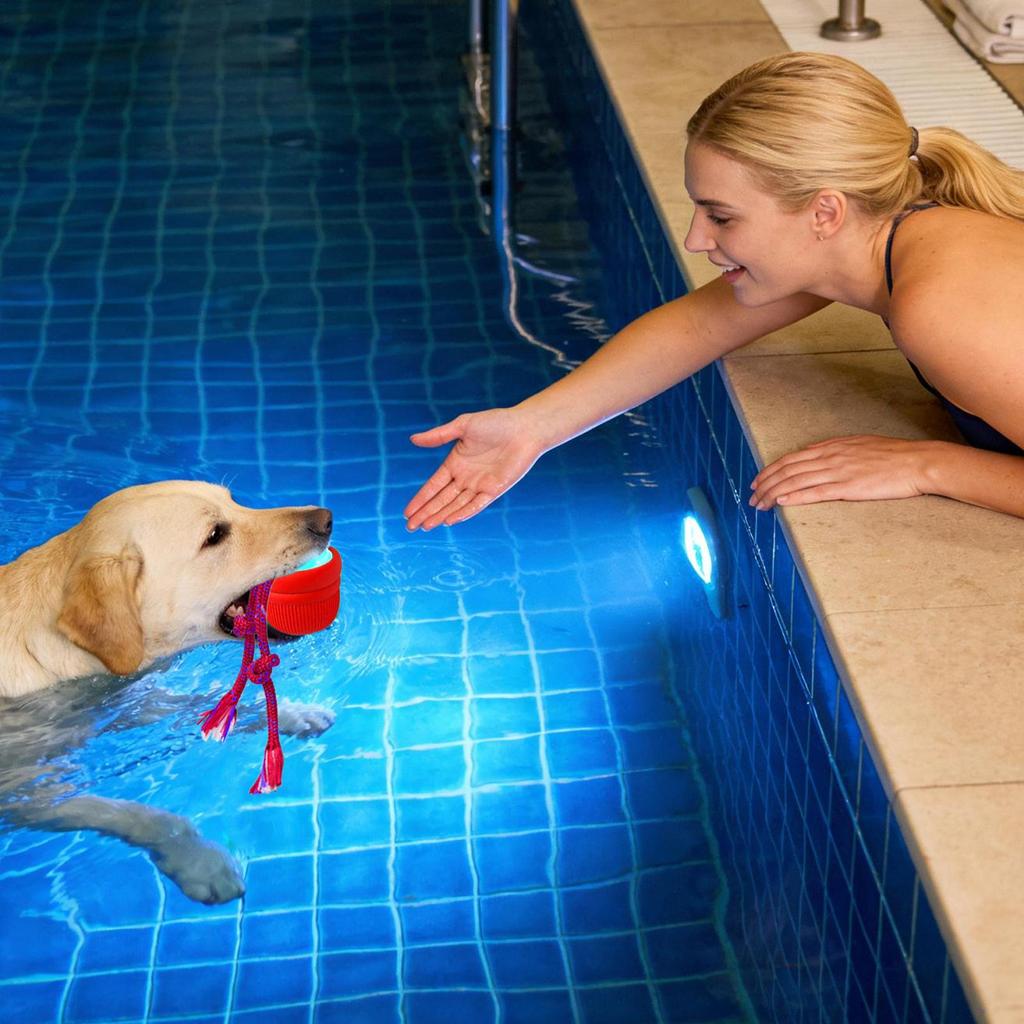 Interactive Dog Ball Automatic Moving Chewable Automatic Moving Dogs Ball For Small Medium Large Puppy Home Indoor Outdoor Pool