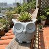 Ceramics Succulent Pot Cute Green Onion Pots Home Decor Owl Planter  Patio