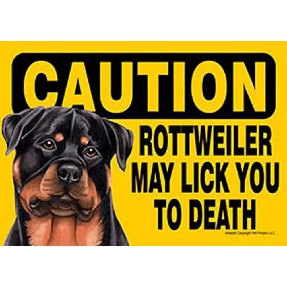 

Шорпинг Ротвейлер Остерегайтесь собак, металлический знак, безопасность, предупреждение, знак сторожевой собаки 20x30cm