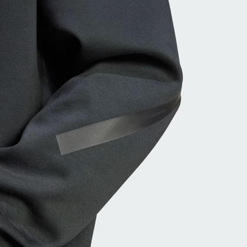 Adidas Solid Color Crew Neck Casual Sports Pullover Long Sleeve Sweatshirt Men Sweatshirt Black JE7536