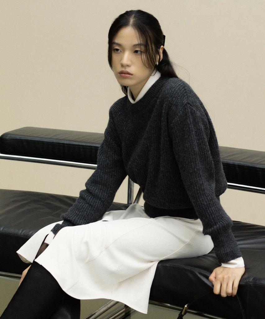 OCTETTE Mohair Sweater - Charcoal