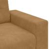 3 Seater Sofa Brown 220 cm Velvet