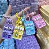 Cute Cartoon Mini Lottery Machine Keychain Creative Lucky Draw Toy Pendant For Kids Kindergarten Party Favors And Small Gifts