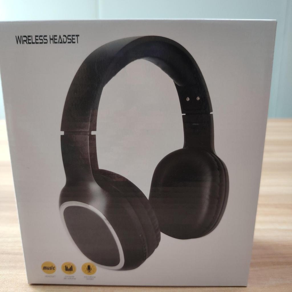 Eco-Friendly Bluetooth Wireless Headset with Mic for Computer and Gaming