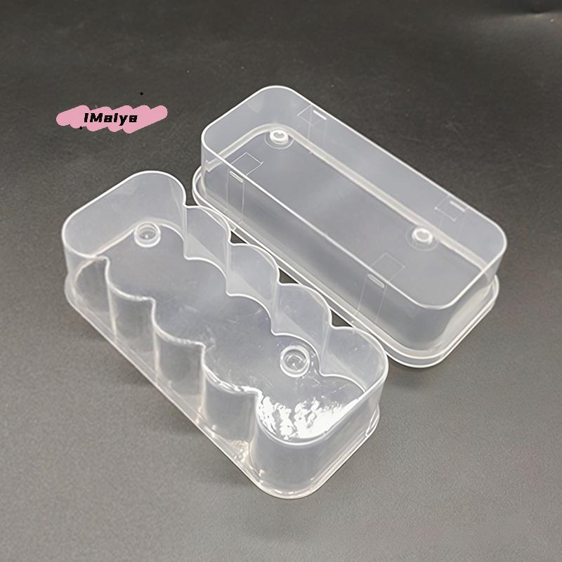 M-20ml 10-Slot Vial Storage Case - Clear Plastic Microtube Storage Box Stackable for Freezer & Refrigerator Organizer
