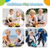 Children's Press-to-Press Dinosaur Construction Vehicle Excavator Set Toy Car