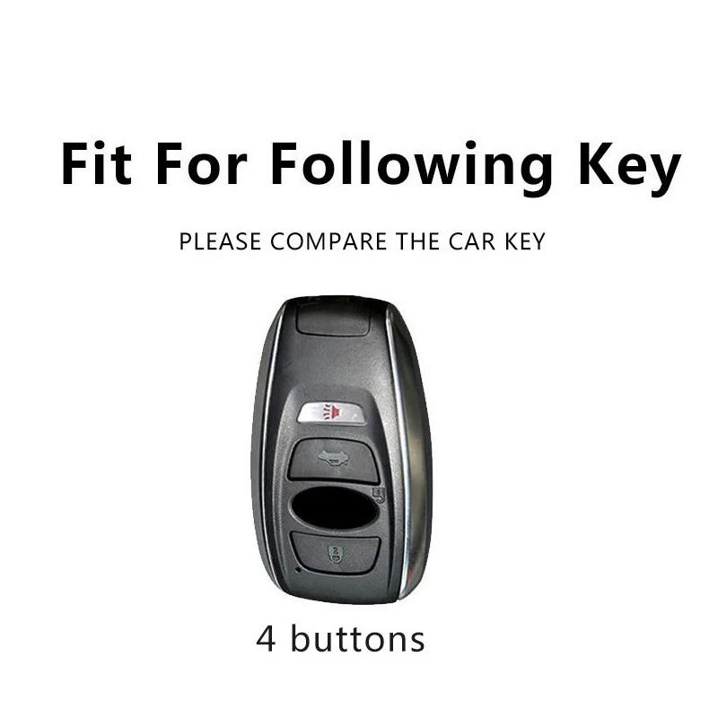 Leather Key Case Remote Cover for Subaru Impreza Forester XV WRX STI Legacy BRZ Outback Keychain Holder Shell Car Accessories