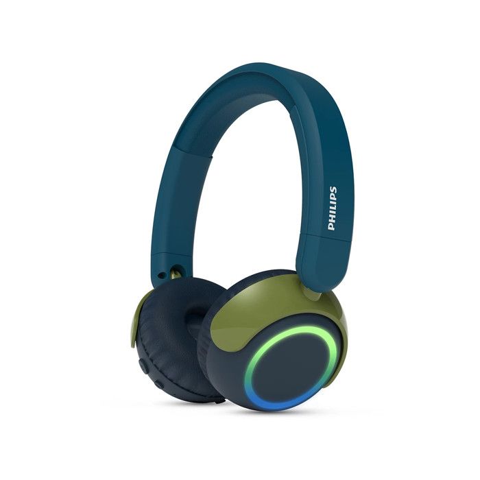 Philips TAK4200CT Cuffie Wireless per Bambini Bluetooth Verde e Blu