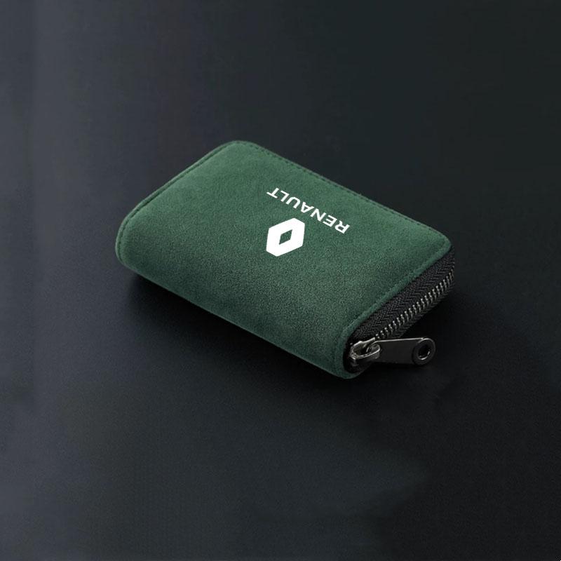 Car Suede Leather Portable Storage Box Key Bag for Renault Scenic Clio Laguna Fluence Megane Trafic Talisman Twingo Accessories R777